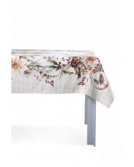 Tovaglia Natale 6 posti 100% cotone Vingi Tiffany Dis. 9