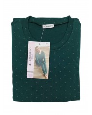 Pigiama Donna 100% caldo cotone Pepenero P9161 - MADE IN ITALY