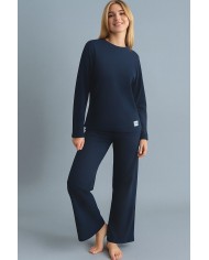 Pigiama Donna 100% caldo cotone Pepenero P9161 - MADE IN ITALY