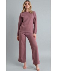 Pigiama tuta donna in caldo punto milano Pepenero
