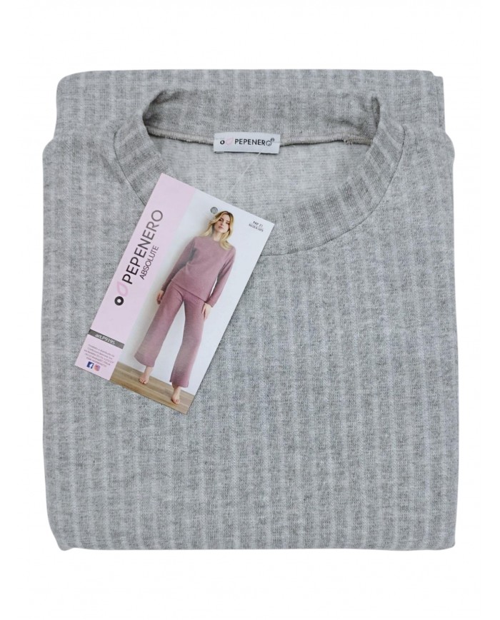 Pigiama Donna in caldo punto milano Pepenero 9195