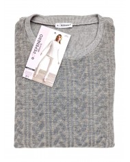 Pigiama donna in caldo punto milano Pepenero 9186