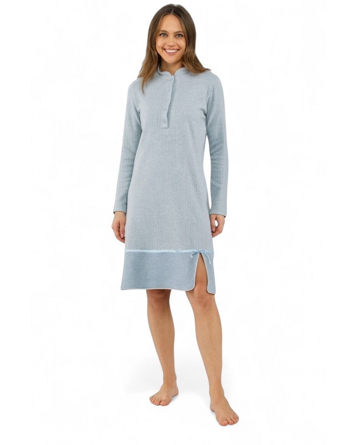 Camicia da notte in caldo punto milano Semplice Vanita - Fida Lingerie art. 2642