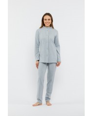 Pigiama donna in caldo punto milano Semplice Vanita - Fida Lingerie art. 2640