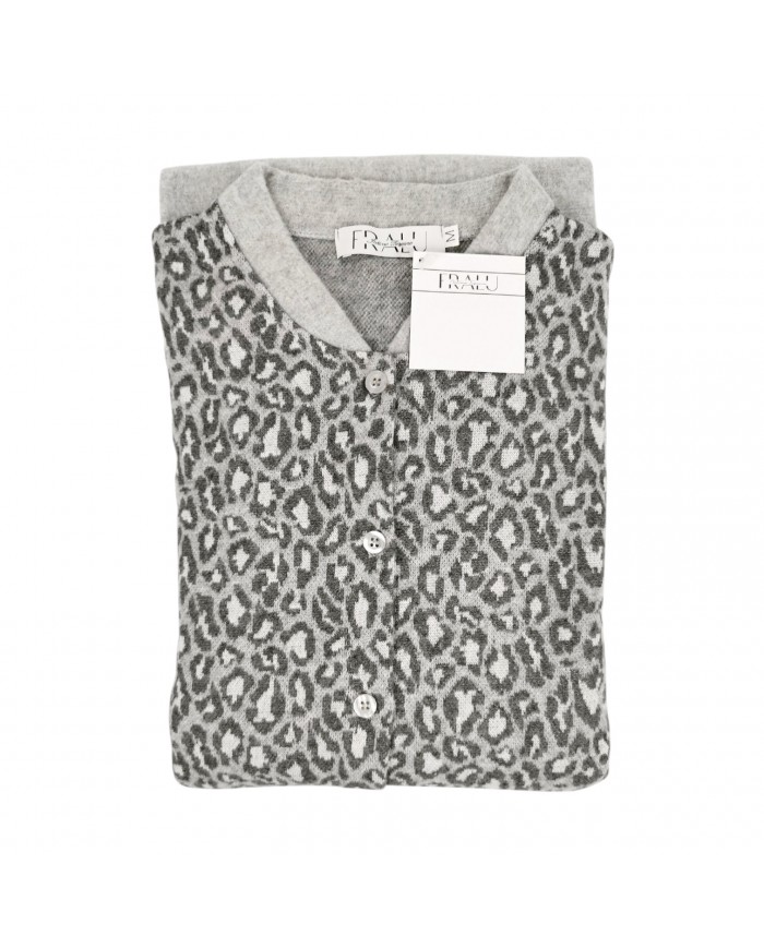 Pigiama donna aperto in caldo punto milano Fralu Serena - MADE IN ITALY