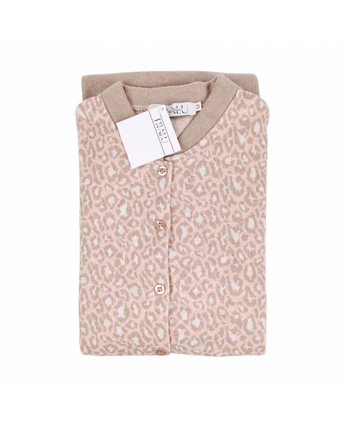 Pigiama donna aperto in caldo punto milano Fralu Serena - MADE IN ITALY