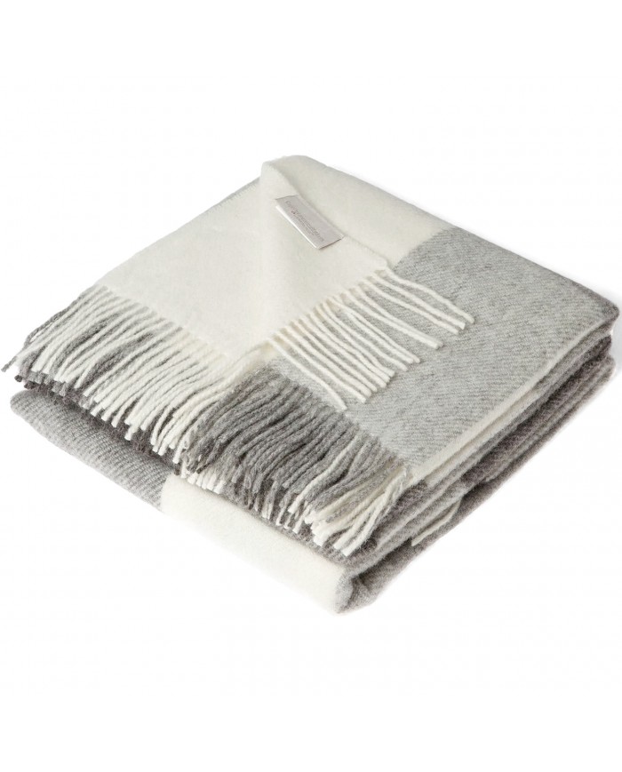 Plaid Lanerossi Iseo 100% Lana Vergine 130x170 grigio