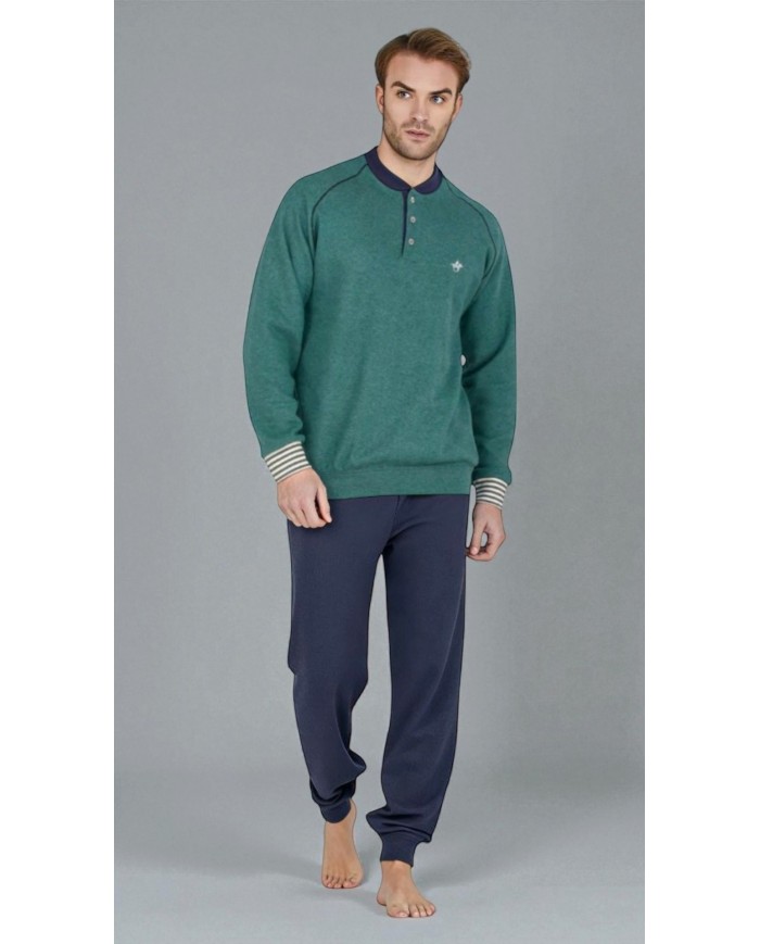 Pigiama Uomo in caldo punto milano Bip Bip 6365 - MADE IN ITALY