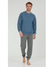Pigiama Uomo in caldo punto milano Bip Bip 6365 - MADE IN ITALY