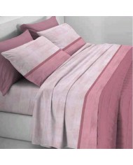 Completo lenzuola letto singolo in flanella di puro cotone - art. Sogno - MADE IN ITALY