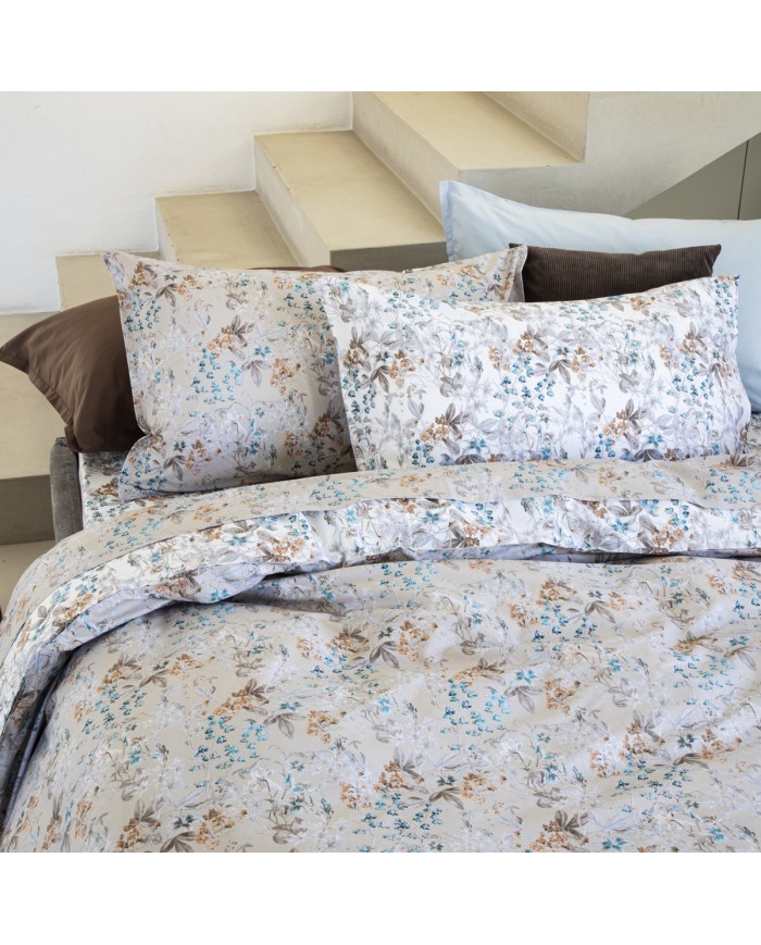 Completo lenzuola matrimoniale caldo cotone 2513 - Cogal - MADE IN ITALY