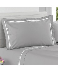 Completo lenzuola matrimoniale in percalle di cotone Serene