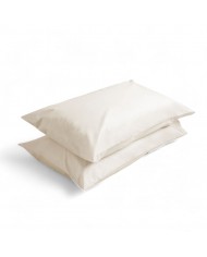 Coppia di federe in percalle di puro cotone