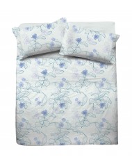 Completo lenzuola matrimoniale 100% cotone Jolly Pamela