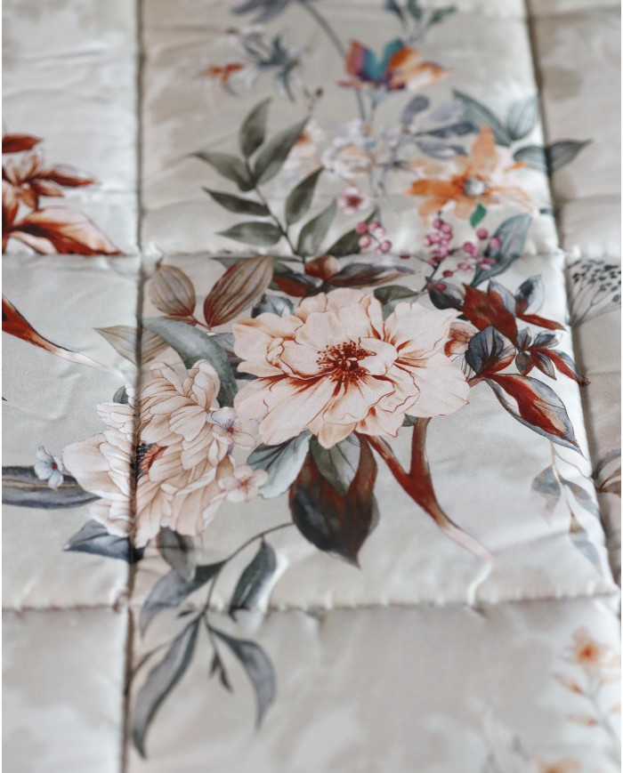 Trapunta matrimoniale in raso di puro cotone Galizzi 1949 - Emily - Made in Italy