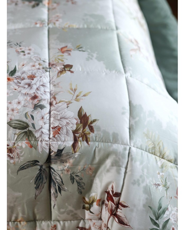 Trapunta matrimoniale in raso di puro cotone Galizzi 1949 - Emily - Made in Italy
