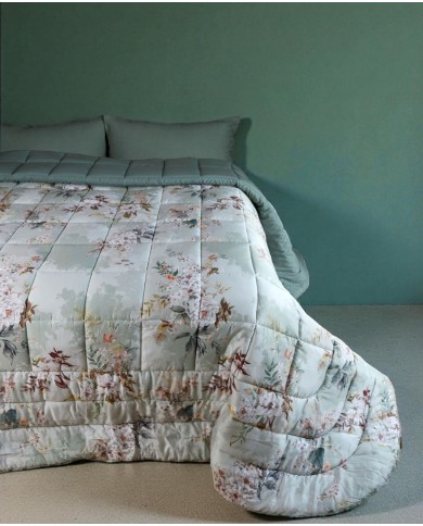 Trapunta matrimoniale in raso di puro cotone Galizzi 1949 - Emily - Made in Italy