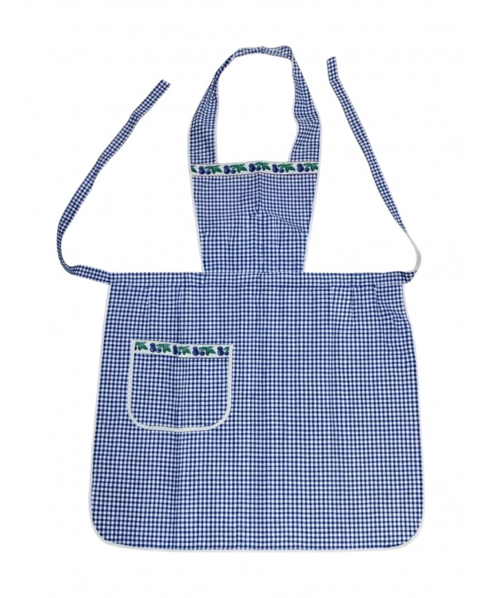 Grembiule con pettorina 100% cotone - MADE IN ITALY - art. Alberica Pettorina