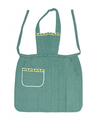Grembiule con pettorina 100% cotone - MADE IN ITALY - art. Alberica Pettorina