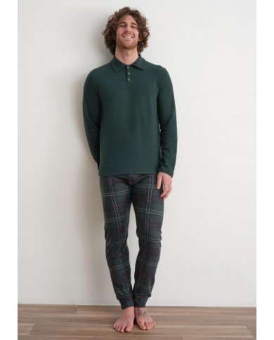 Pigiama uomo in caldo punto milano Pepenero art. P1634