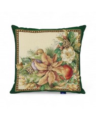 Cuscino arredo Natale in gobelin 45x45 Vingi ricami Santa Claus