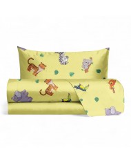 Completo lenzuola letto singolo 100% cotone Jungle