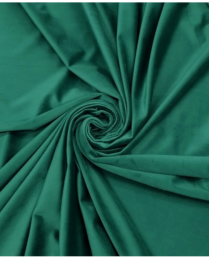 Velluto al metro altezza 300cm colore Verde Abete