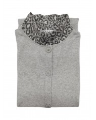 Vestaglia donna in caldo punto milano collo alto Fralu Serena - MADE IN ITALY