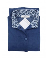 Vestaglia donna in caldo punto milano collo alto Fralu Serena - MADE IN ITALY