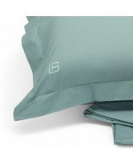 Completo lenzuola letto singolo in percalle di cotone tinta unita Laura Biagiotti