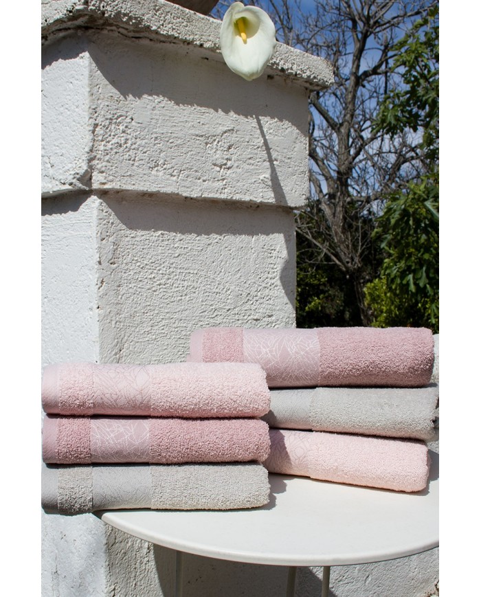 Set asciugamani spugna cotone 3+3 Neith Flavia