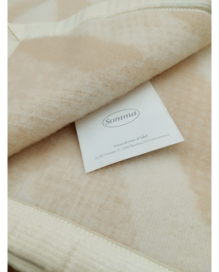 Coperta letto singolo in pura lana vergine Somma 160x210