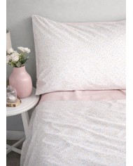 Completo lenzuola letto singolo in percalle 100% cotone Maestri Cotonieri Matilde