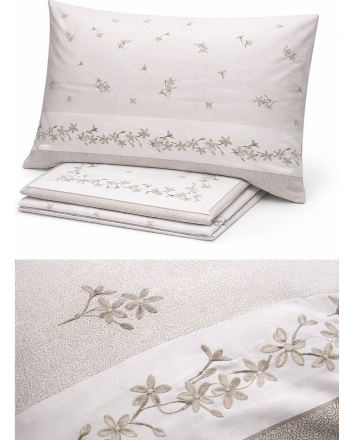 Completo lenzuola matrimoniale Ambrosiana Leika