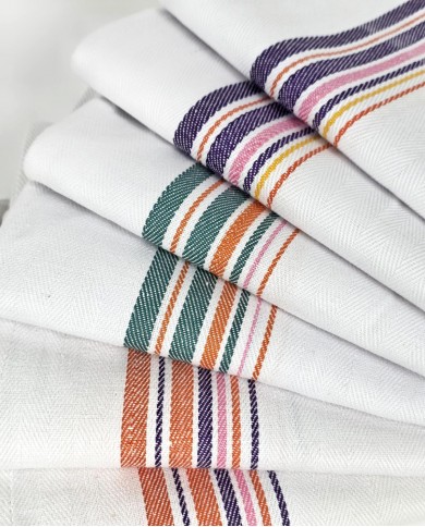 Set 6 strofinacci da cucina 100% cotone art. premium spigato