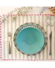 Set 2 tovagliette colazione 100% cotone doubleface Maestri Cotonieri art. Portofino