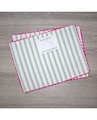 Set 2 tovagliette colazione 100% cotone doubleface Maestri Cotonieri art. Portofino