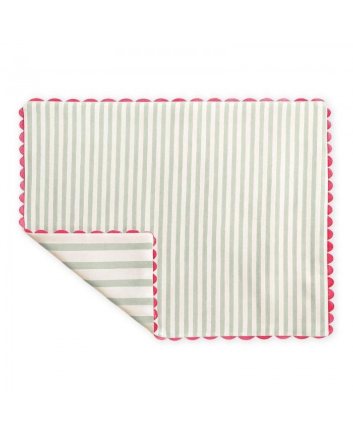 Set 2 tovagliette colazione 100% cotone doubleface Maestri Cotonieri art. Portofino