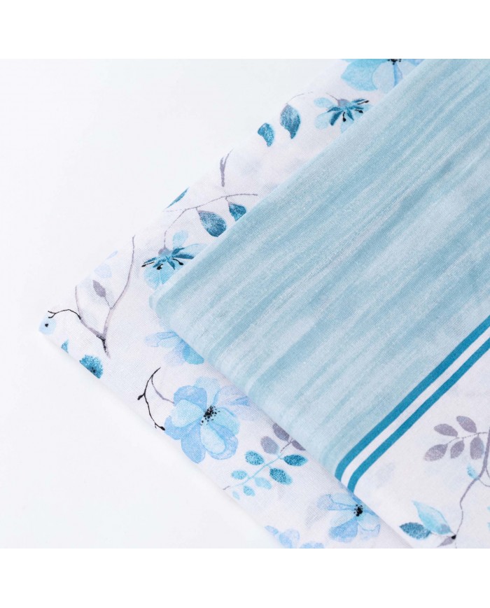 Completo lenzuola matrimoniale 100% cotone Jole