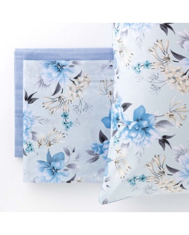 Completo lenzuola matrimoniale 100% cotone Charlotte