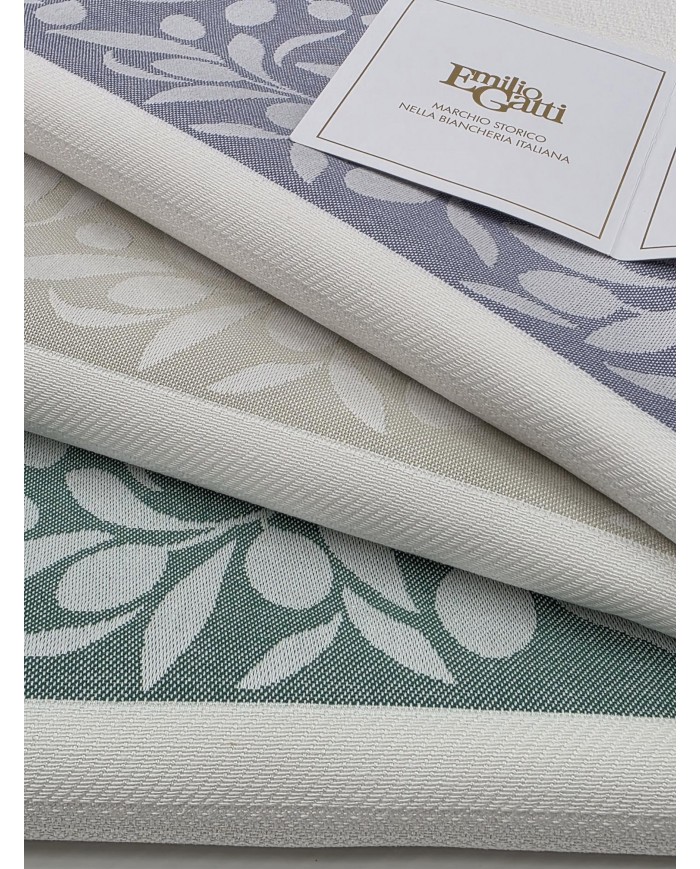 Set di 3 Strofinacci in 100% cotone Emilio Gatti art. Olio Sale Pepe - MADE IN ITALY