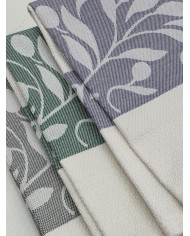 Set di 3 Strofinacci in 100% cotone Emilio Gatti art. Olio Sale Pepe - MADE IN ITALY