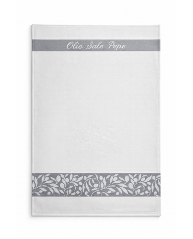 Set di 3 Strofinacci in 100% cotone Emilio Gatti art. Olio Sale Pepe - MADE IN ITALY