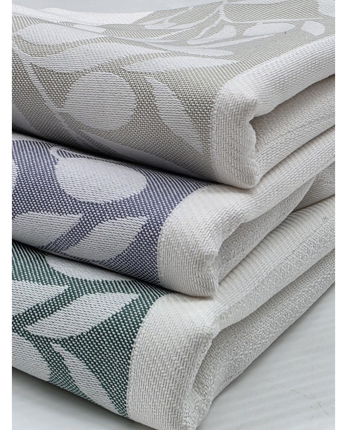 Set di 3 Strofinacci in 100% cotone Emilio Gatti art. Olio Sale Pepe - MADE IN ITALY