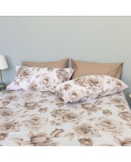 Completo lenzuola matrimoniale 100% cotone Maestri Cotonieri Malaga 4 federe