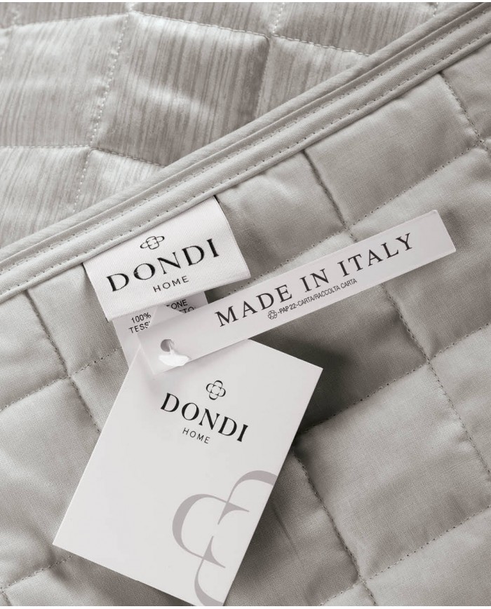 Copriletto trapuntato matrimoniale Finiseta Dondi raso di cotone