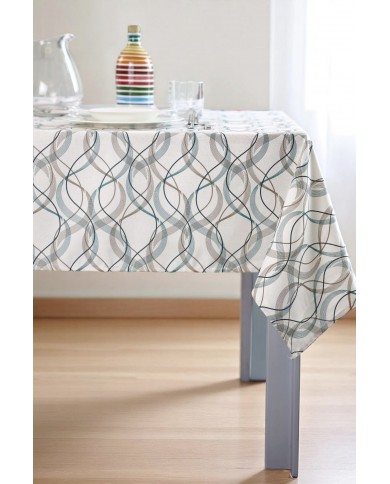 Tovaglia 6 posti in puro cotone 140x180cm Vingi Armonia