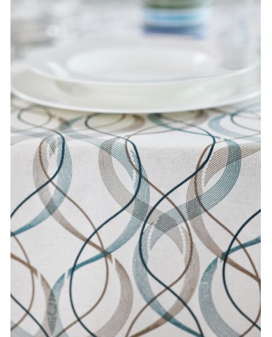 Tovaglia 6 posti in puro cotone 140x180cm Vingi Armonia