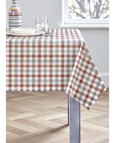 Tovaglia 6 posti in puro cotone 140x180cm Vingi Armonia