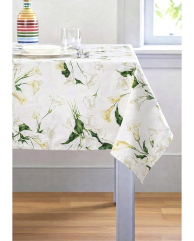 Tovaglia 6 posti in puro cotone 140x180cm Vingi Armonia